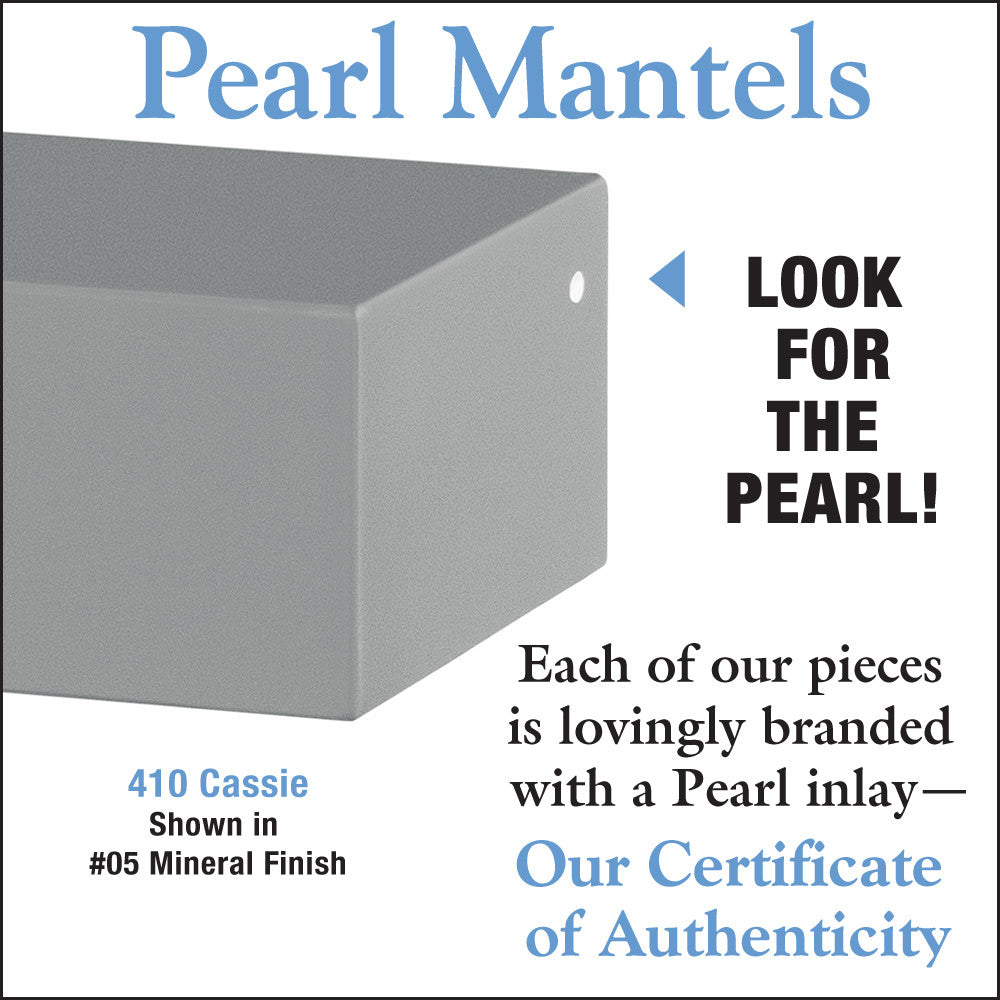 410 The Cassie Mantel Shelf, Mineral Finish (Promo Image)