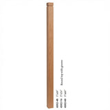 4102 3" S4S Newel Post with Rounded Top and Grooves, American Cherry