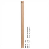4102 3" S4S Newel Post with Rounded Top and Grooves, Beech