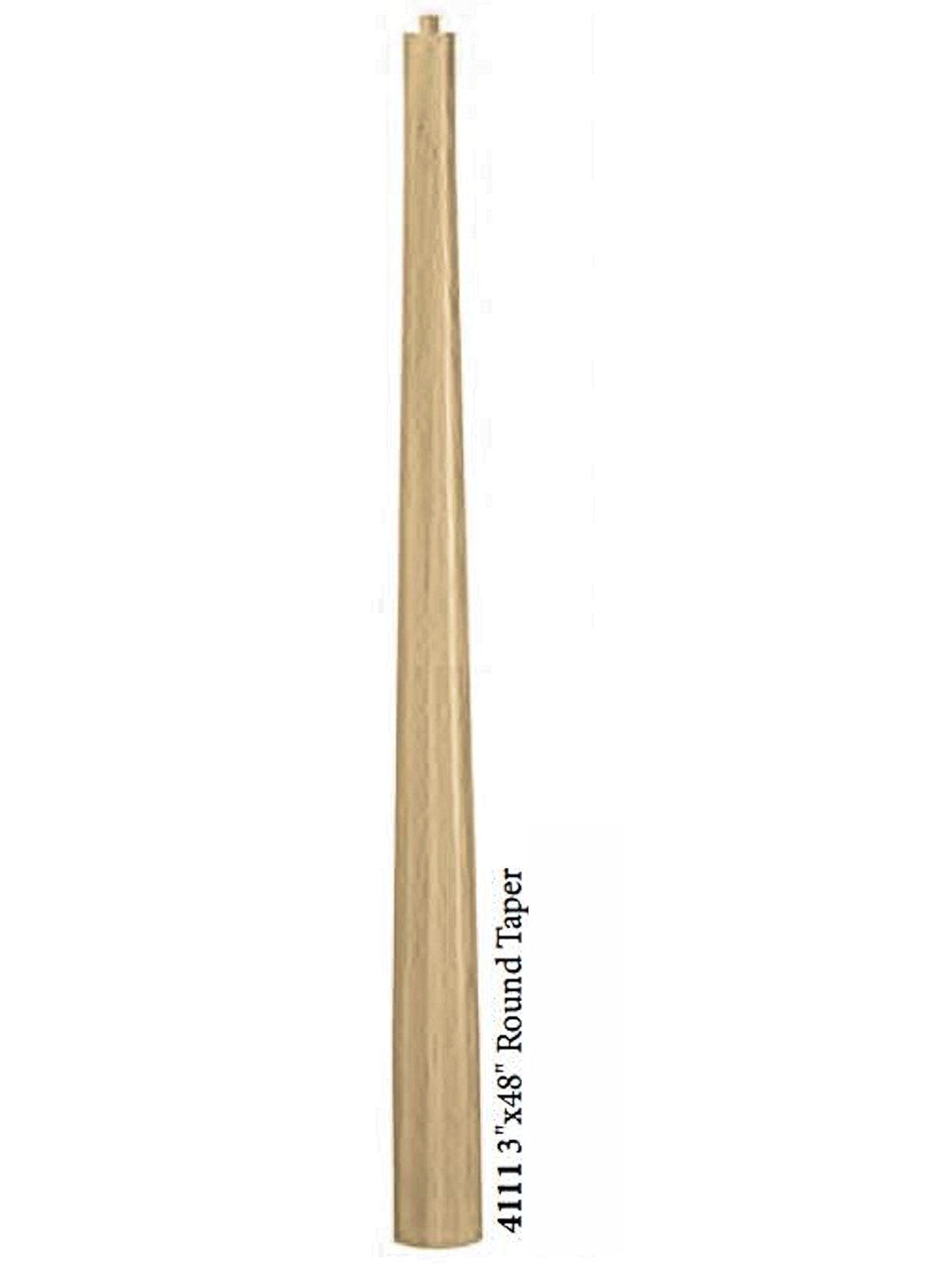 4111 Minimalist 3" x 48" Round Starting Newel Post