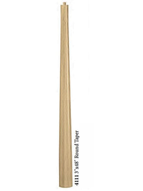 4111 Minimalist 3" x 48" Round Starting Newel Post
