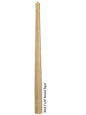 4115 Minimalist 3" x 54" Intermediate Round Newel Post