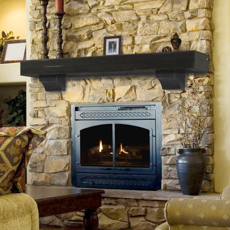 412-20 Shenandoah Fireplace Shelf Mantel Espresso Finish