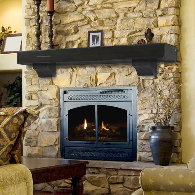 412-20 Shenandoah Fireplace Shelf Mantel Espresso Finish