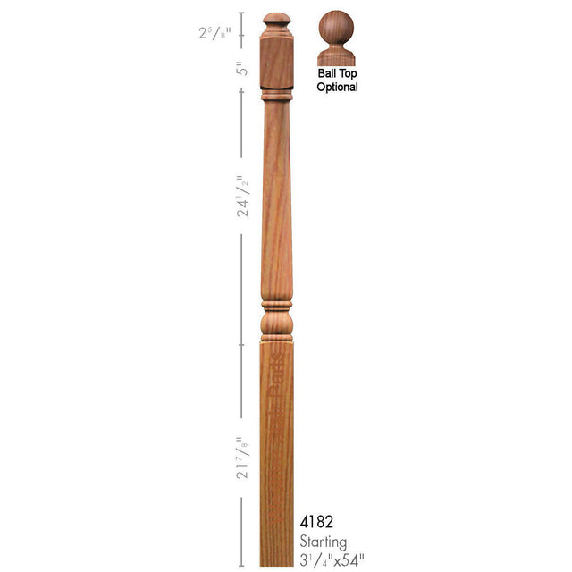 4182 Colonial Starting Newel Post