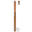 4186/13 Colonial Intermediate Landing Newel Post with 13" Turning