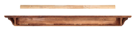 The Homestead Fireplace Mantel Shelf, Back View