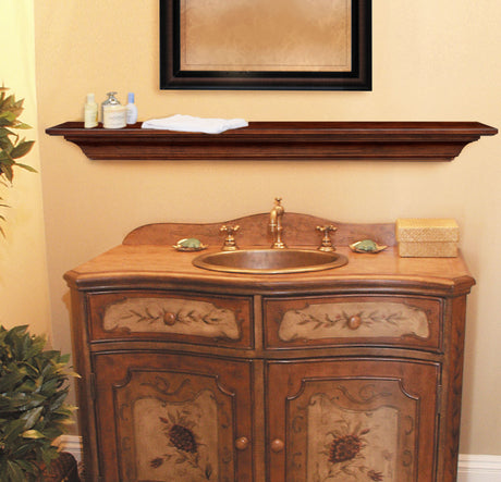 The Homestead 418 Fireplace Mantel Shelf, Life Style View