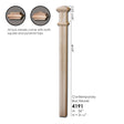 4191 Red Oak Box Newel Post