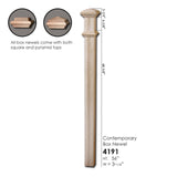 4191 Red Oak Box Newel Post