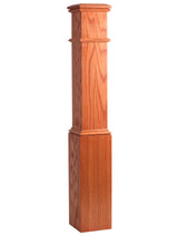 4191 8x56 Red Oak or Maple Box Newel Post