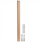 4202 3-1/4" S4S Newel Post with Rounded Top and Grooves, Beech