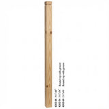 4202 3-1/4" S4S Newel with Rounded Top and Grooves
