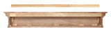 The Savannah Fireplace Mantel Shelf back view