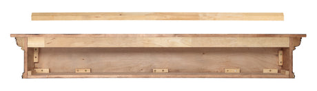 The Savannah Fireplace Mantel Shelf back view