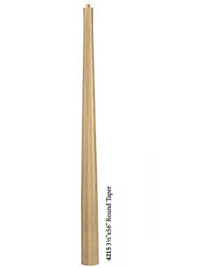 4215 Minimalist 3-1/2" x 56" Intermediate Round Newel Post