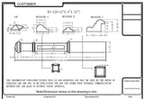 HF-4291 Recessed Panel Box Newel CADD Image