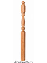 4300 Ball Top Starting Newel Post, American Cherry
