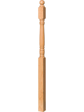 4304LT Long Turned Ball Top Starting Newel Post