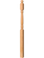 4304LT Long Turned Ball Top Starting Newel Post