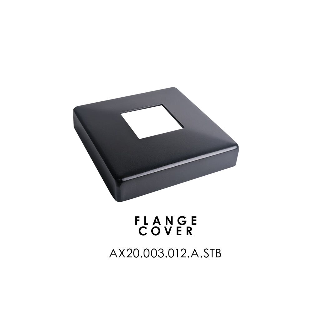 Square Newel Post  – 40 x 40 x 2 mm, Satin Black