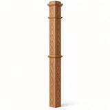 4375 4-3/4" x 62" Box Newel Post, Alder