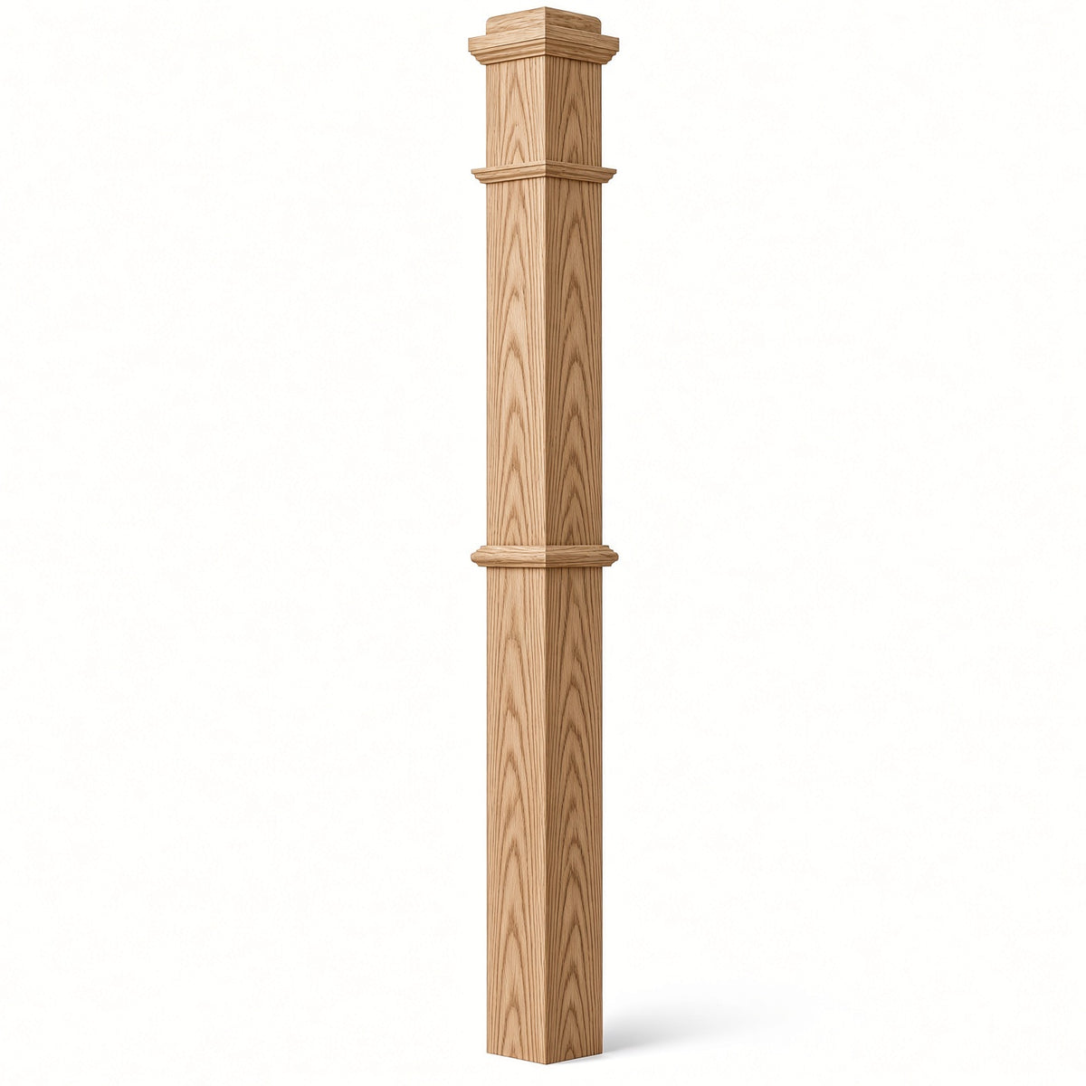 4375 4-3/4" x 62" Box Newel Post, Ash
