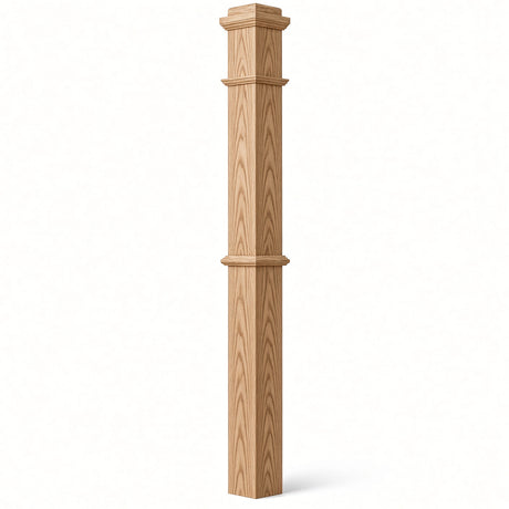 4375 4-3/4" x 62" Box Newel Post, Ash
