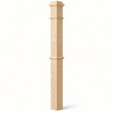 4375 4-3/4" x 62" Box Newel Post, Birch