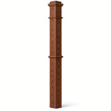 4375 4-3/4" x 62" Box Newel Post, Brazilian Cherry