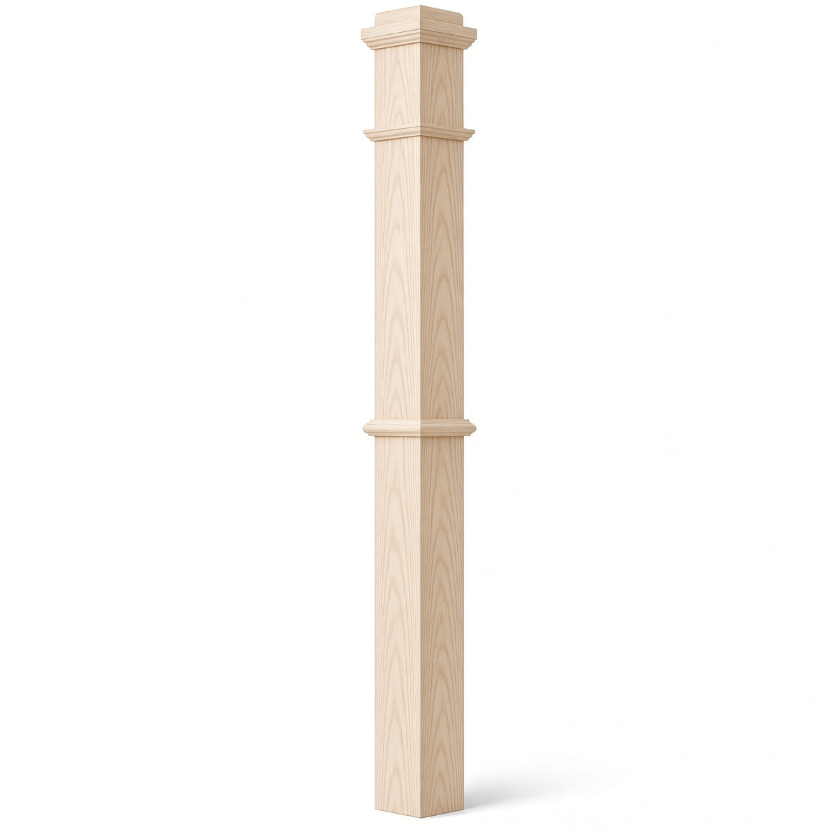 4375 4-3/4" x 62" Box Newel Post, Hard Maple
