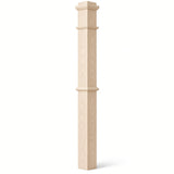 4375 4-3/4" x 62" Box Newel Post, Hard Maple