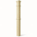 4375 4-3/4" x 62" Box Newel Post, Poplar