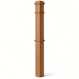 4375 4-3/4" x 62" Box Newel Post, Red Oak