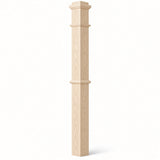 4375 4-3/4" x 62" Box Newel Post, Soft Maple