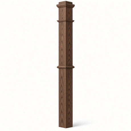 4375 4-3/4" x 62" Box Newel Post, Walnut