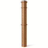 4375 4-3/4" x 62" Box Newel Post, White Oak