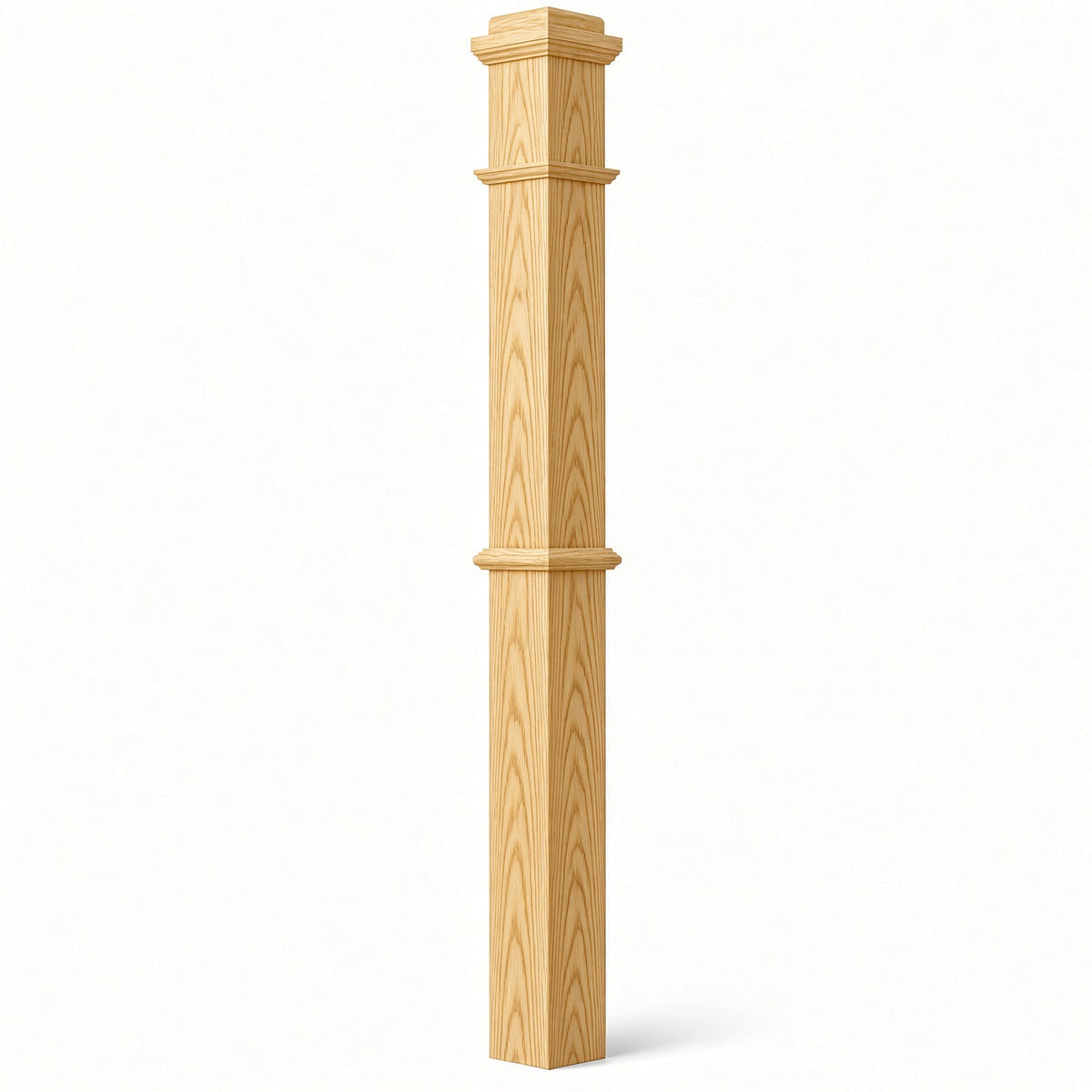 4375 4-3/4" x 62" Box Newel Post, Yellow Pine