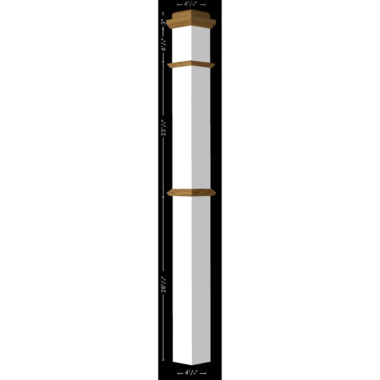 AFP-4375 Primed with Special Species Trim in a plain newel as an example