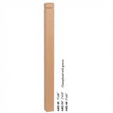 4402 3" S4S Newel Post with Champhered Top and Groove, Alder