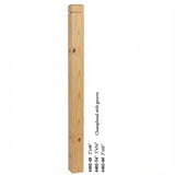 4402 3" S4S Newel Post with Champhered Top and Groove, Yellow Pine