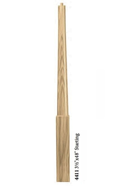 4415 Minimalist 3-1/2" x 56" Intermediate  Newel Post
