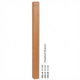 4502 3-1/2" S4S Newel Post with Champhered Top and Grooves, American Cherry