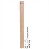 4502 3-1/2" S4S Newel Post with Champhered Top and Grooves, Beech