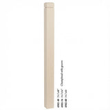 4502 3-1/2" S4S Newel Post with Champhered Top and Grooves, Hard Maple