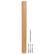 4502 3-1/2" S4S Newel Post with Champhered Top and Grooves, Red Oak
