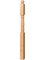 4503 Ball Top 2nd Floor Landing Newel Post
