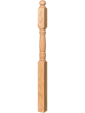 4503 Ball Top 2nd Floor Landing Newel Post