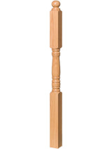 4505 Ball Top Intermediate Landing Newel Post