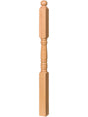 4505 Ball Top Intermediate Landing Newel Post